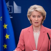 La présidente de la Commission européenne, Ursula von der Leyen. (Crédits: Thierry Monasse via Getty Images)